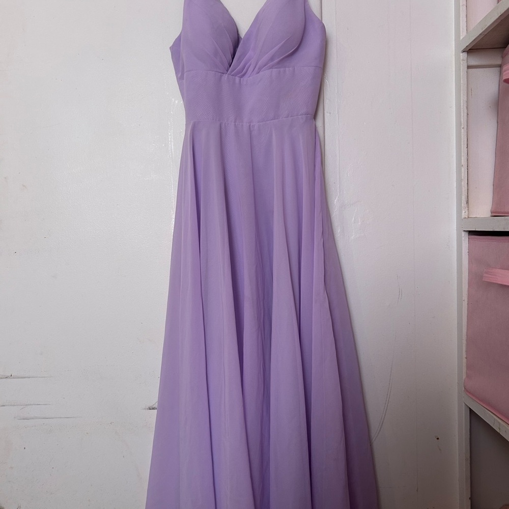 Elegant Lavender Evening Gown